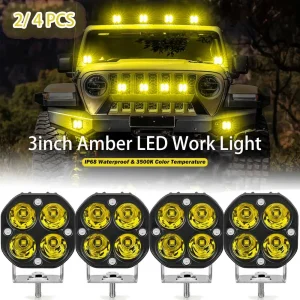 2/4Pcs 3inch Led Work Spotlights