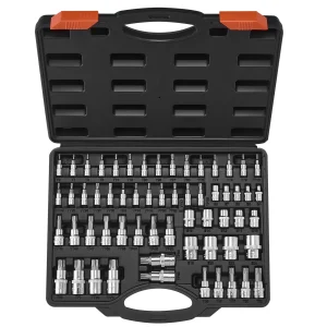 Torx Bit Socket and External Torx Socket Set 60-Piece