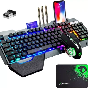 Wireless gaming Keyboard and Mouse Set Rainbow