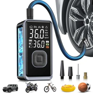 Tire Inflator Portable Air Compressor, 150PSI Cordless Mini Air Pump